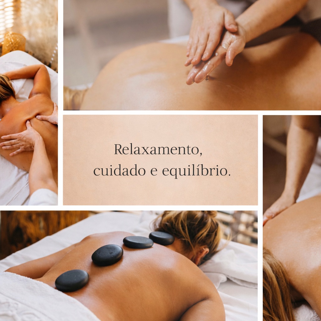 Massagem terapêutica relaxante em ambiente tranquilo