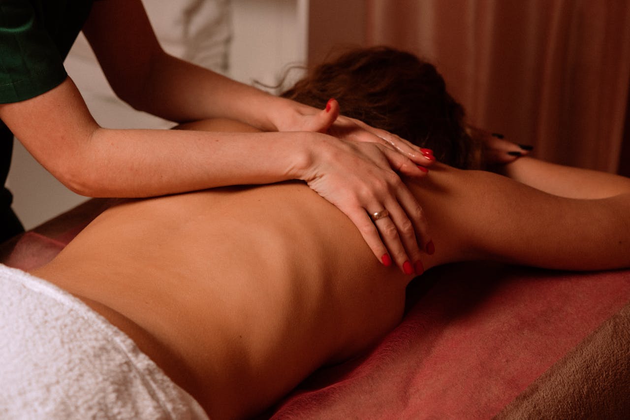 Massagem relaxante para alívio de tensões