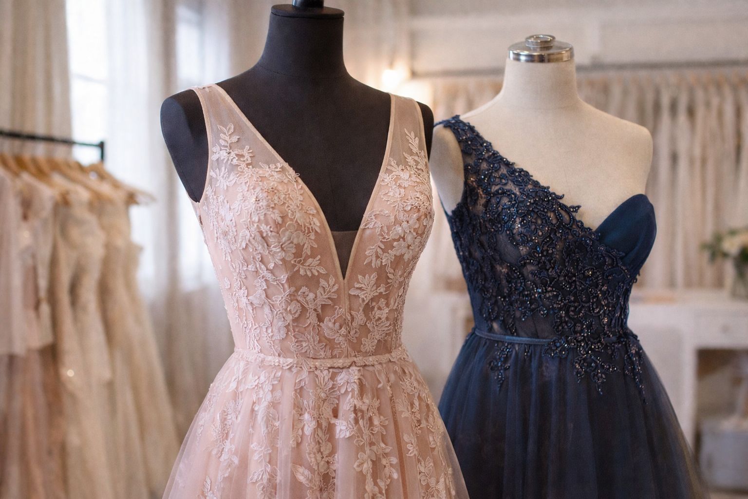 Vestidos sob medida confeccionadas em ateliê de costura em Belo Horizonte