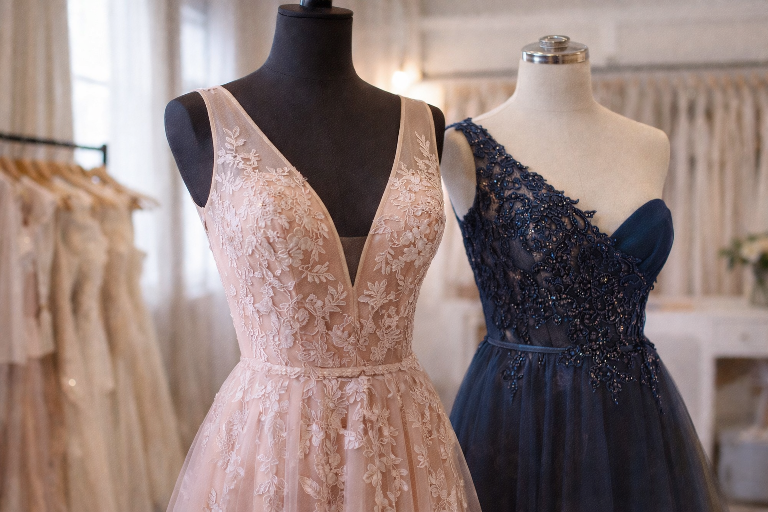 Vestidos sob medida confeccionadas em ateliê de costura em Belo Horizonte